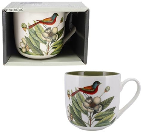 KIUB - Mug Arrondi 470 ML BNF Voyage Oiseau Fleurs