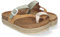 84715 Sandalia de Plataforma de Material Bio, Forradas de Yute para Mujer, Comodas, Estilo Esclava, con Talon Abierto, Cierre de Hebilla, Ideales para Primavera Verano Camel Talla 39