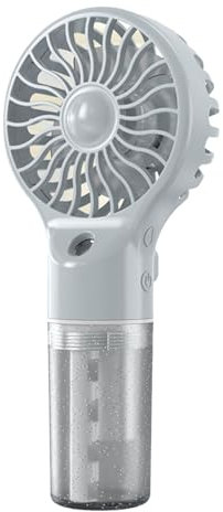 Kalttoy Ventilatore nebulizzatore con nebulizzazione Piccolo ventilatore portatile Ventilatore ricaricabile Spray d'acqua Ventilatore portatile Ventilatore a mano Raffreddamento a 4 velocità da