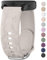 Oumida Armband für Garmin Venu/Venu 2 Plus/Venu Sq/Venu Sq 2 Music für Damen Herren, 20mm Silikon Armbänder mit Blumengravur für Garmin Venu Sq 2 Armband (Sternenlicht)