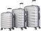 Probeetle by Eminent Koffer-Set Voyager VII Erweiterbar 3-teilig 1x Handgepäck Gr. S 1x Koffer Hartschale Größe M + L Super Leicht Anti-Kratz-Hartschale 4 Doppelrollen Silber