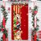CAREDGO Trschmuck Hngend Tr Banner - Weihnachtsbanner 90x200cm, Hintergrund Banner mit Band fr Haustr, Winterfeier, Veranda & Wohnzimmer