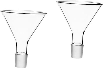 Anneome 2 Stk Dreieckiger Trichter Chemie Trichter Pulver Mit Kurzem Stiel Kleiner Für Laborflüssigkeiten Für Flaschen Glas Transparent