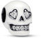 PHCLASY Halloween Glow-in-the-dark Sparkling Skull Charm Anhänger für Damen 925 Sterling Silber Bead Charm Kompatibilität für Europas Armband