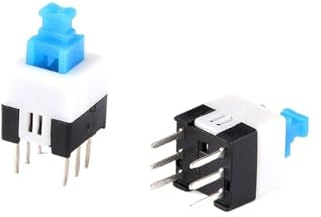 20Pcs 7 * 7mm Push Button Switch Self-Locking/Non-Self-Locking 7x7MM Key Six Feet Switch IDGTTLDF(NO Locking)