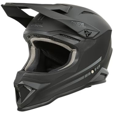 O'NEAL 1SRS Helm Kinder SOLID Schwarz / Größe L