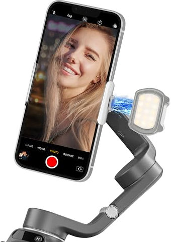 STARTRC PHOTO OSMO - Luz LED de relleno magnético para DJI Osmo Mobile 6 estabilizador de cardán, 3 modos de color ajustables compatibles con DJI Osmo Mobile 6/OM 5/OM4 SE/360 Flow