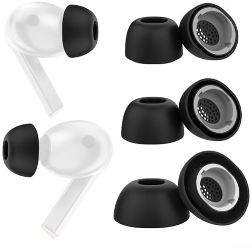 Silicone Earbud Replacement Tips, Non-Popping Memory Foam Ear Tips, Memory Foam Tips Anti-slip Ear Tips Replacement