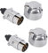 SAROAD Lot de 4 accessoires de remorque - Prise de remorque à 7 broches - Prises 12 V - Embrayage de remorque pour remorquage d'attelages de remorque en métal à 7 broches