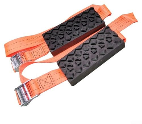 2 Stück rutschfeste Schneeketten für Autoreifen, Schneeketten für Schnee und Schlamm, passend für Autos, SUVs und LKWs, wasserdicht, stoßdämpfender Reifenschutz, 2 Stück