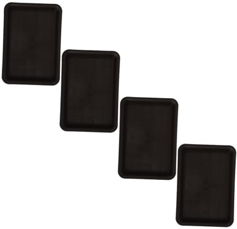 Supvox 4 Stück rechteckiger Torus Tropfschalen für Blumentöpfe Untersetzer für Blumentöpfe pflanztablett pflanzenpflege Untersetzer für Pflanzen aus Kunststoff Harz Kunststoff