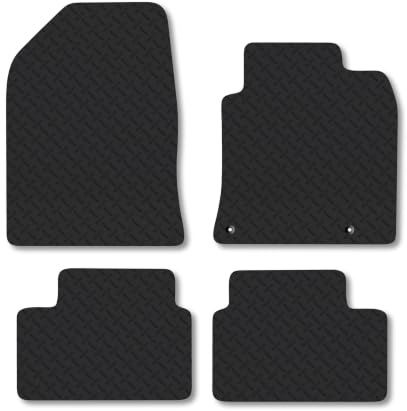 Fits Kia Ceed (2018-2026) [Manual] 5mm Rubber Car Mats | Heavy Duty Rubber Tailored Fit Floor Mats Full Coverage Durable Waterproof Accessories Easy Clean Anti Slip Made in the UK
