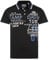 Camp David Herren Poloshirt mit Trikotkragen und Logo Artworks Black L