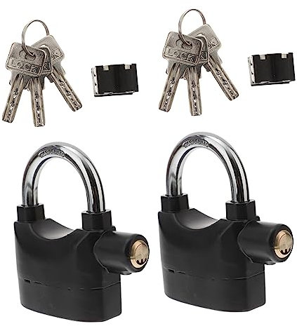 NAMOARLY Bike Alarm Vorhängeschloss-diebstahl Bike Schlösser Heavy Duty Vorhängeschloss Für