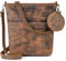 Berliner Bags Vintage Schultertasche Sofia, Umhängetasche aus Leder mit 2 Riemen, Handtasche für Damen - Braun