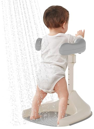 Peluche pour bébé, Tour de Bain, Support antidérapant pour Les douches de Tout-Petits, Appareil de Bain Pliable pour Tout-Petits, siège de Lavage pour fête, Anniversaire, extérieur et intérieur