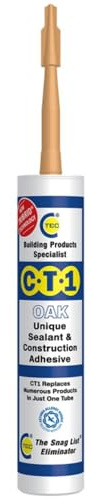 C.T.1 Sealant & Construction Adhesive – Oak, 290ml Cartridge | Universal Hybrid Polymer, Waterproof – Anti-Mould – Paintable – Non-Toxic – Indoor & Outdoor Use | Replaces Silicone & PU Sealants
