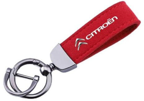 UJNVDXZE Auto Logo Porte-clés pour Citroen DS DS3 DS4 DS5 DS6 DS7 DS9,Porte Clef Voiture Antirouille Voiture Porte-Badge Mousqueton Porte Clé Accessoires décoration Style,Red