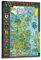 ETRVBDUB Póster de mapa de Juego de Tronos de TV, pintura decorativa, lienzo, póster de pared e imagen artística moderna para decoración de dormitorio familiar, pósteres de 20 x 30 pulgadas (50 x 75