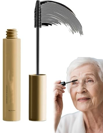Mascara für ältere Frauen, Wimpernserum für ältere Frauen ab 60, wasserfest & schweißfest, langanhaltend