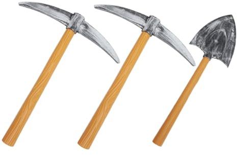ARTSEWPLY Juego De Herramientas De Espuma para Cosplay y Jardinera, Accesorios De Disfraz Halloween, 2 Picos y 1 Pala De Plástico, Ligero y Compacto para Fiestas y Actuaciones Escénicas