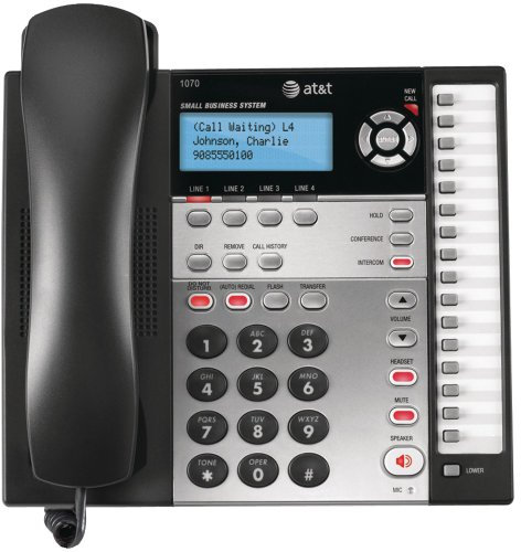 AT & T 4 Lignes Extensible téléphone Filaire Système avec Haut-Parleur