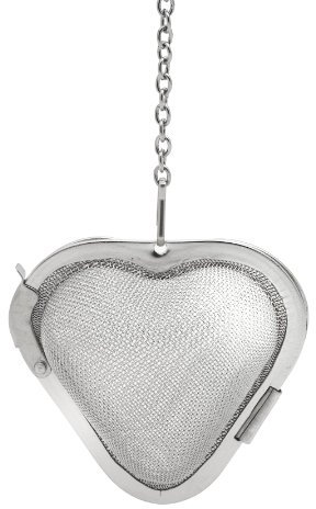 Weis 14406 Cœur Boule à Thé Acier Inoxydable Argent 13 x 6 x 6 cm