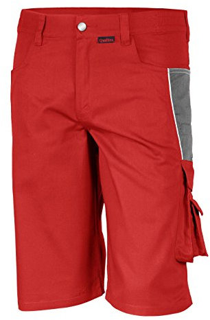 Qualitex PRO Shorts MG245 - rot/grau - Größe: 54