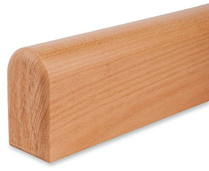 Handlauf Buche lackiert - 45x80mm - Vierkant gerundet (195 cm)