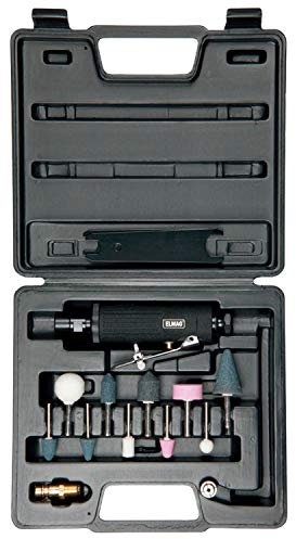 ELMAG 43805 EPS 420 K Druckluft-Stabschleifer-Set, Schwarz