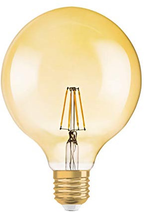 Osram - LED Globelampe Filament Vintage 1906 LED dimmbar CL Globe125 GOLD 6,5 Watt E27 Warmweiss extra 2400 Kelvin