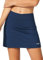 baleaf Tennisrock Damen Sportrock Laufrock mit Hose Golfrock mit Tasche Kurz Rock mit Hose Drunter Sport Hosenrock für Running Tennis Dunkle Blau L