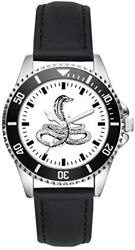 KIESENBERG Geschenk für Schlangen Liebhaber Besitzer Fans Uhr L-2195