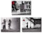 Piy Painting 3X Impression sur Toile de Fille avec Ballon Rouge Graffiti Garçons sur la Rue, Prêt Suspendu Tableau sur toile pour Art Déco Murale Salle de Bain Cadeau Anniversaire 30x40cm