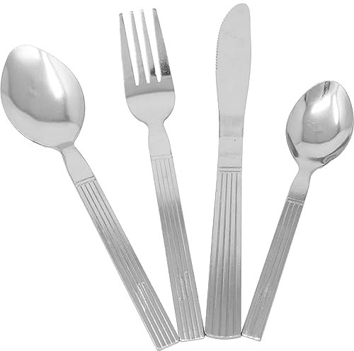 48PC Cutlery Set Kitchen Stainless Steel Tableware Dining KIT Spoon Fork