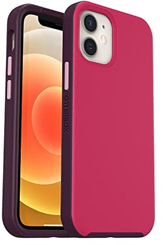 OtterBox Slim Series Case for iPhone 12 mini with MagSafe, Shockproof, Drop proof, Ultra-Slim, Protective Thin Case, Tested to Military Standard, Pink/Purple