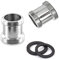 HATOOLHA® 2 Stück Messing Wasserhahn Adapter NPT männlich auf männlich Gewinde Luftsprudler Anschluss für Spüle Wasserhahn (M24 - M22)