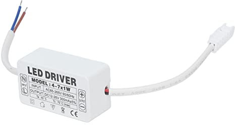LED Trafo LED-Treiber,LED Transformator 4-7X1W LED-Treiber Konstantstrom 300mA Eingang AC85-265V Ausgang DC12-26V Stromversorgungstransformator