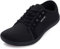 WHITIN Barfußschuhe Herren Barfussschuhe Barfuss Schuhe Breite Barfuß Sneaker Knit Barefoot Shoes Minimalschuhe Trail Laufschuhe Weit rutschfest Schwarz 47 EU