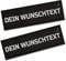 P24S 2 Stücke personalisiertes Klettsticker Wunschlogo, Namensaufkleber mit Klettverschuss für kleine und mittelgroße Anti Zug und taktische Hundegeschirr (Klein)