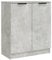 vidaXL Aparador Armario Auxiliar Alacena Mesa Consola Entrada Pasillo Vestíbulo Recibidor Mueble de Madera Contrachapada Gris Hormigón 60x30x70 cm
