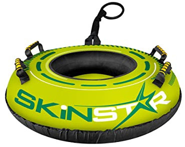 SkinStar Cross Snowtube - Neumático de trineo, 70 cm de diámetro, color verde