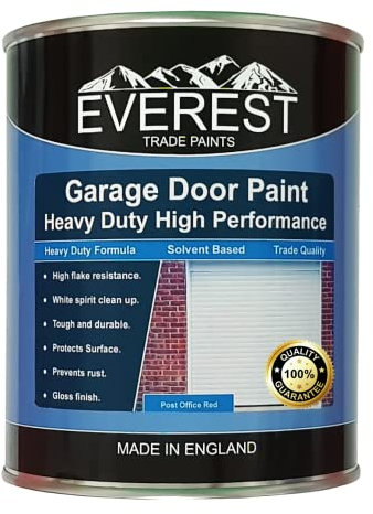 Everest Trade Paints - Garage Door Paint - High Performance Coating (Bright Orange, 5 Litre)