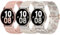 Delidigi 3 Pack 20mm Nylon Verstellbare Sport Armband Kompatibel Mit Samsung Galaxy Watch 5/5 Pro/4/4 Classic/3/Active 2 (40mm/44mm/45mm/42mm/46mm/41mm)
