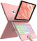 aMZCaSE for iPad Keyboard Case 10.2-360° Flip Hard-Shell Slim Cover with Wireless Bluetooth Keyboard, 7 Backlight, Auto Sleep/Wake for iPad 9/8/7th Gen (Pink)