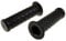 Lenkergriffe 22mm / 24mm 7/8 Retro schwarz kompatibel mit Motorrad Roller Moped Universal