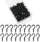120Pcs 1/2 Inch Screw Hooks Small Metal Nickel Plated Screw in Hooks Small Outdoor Wall Hooks Galvanized Metal Screw in Hooks Mini Hooks for Hanging Hooks for Hanging Cup Key Plants Arts Decorations
