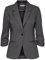 fransa FRZablazer Damen Blazer Kurzblazer Jacke mit Stretch Geraffte Ärmel mit Taschen, Größe:M, Farbe:Asphalt (190201)