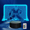 CoolGift Mart Eishockey Torwart Nachtlicht Geschenke, 3D LED Nachtlicht Täuschungslampe mit Fernbedienung und Timer, perfekte Weihnachts- und Geburtstags Geschenkidee für Jungen, Kinder