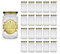 Espirito Rebelde 20 Pots de Conservation en Verre 275 ml | Bocaux d'Aliments, de Sauce, de Confiture, Miel | Pot pour les Olives